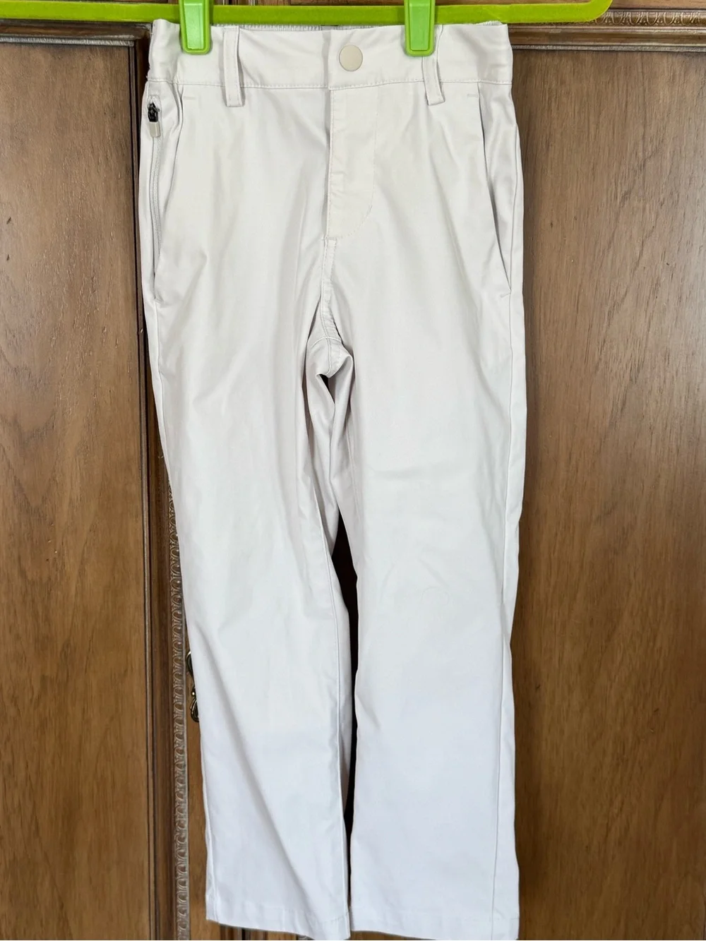 GAP Kids Elastic Waist Straight-Leg Pants in Light Cream